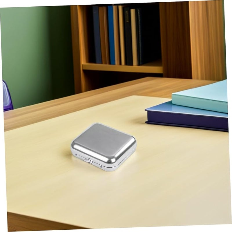 2Pcs Mini Portable Stainless Steel Ashtray Lightweight Pocket Ash Tray for Indoor Outdoor Travel Car Use - Image 5